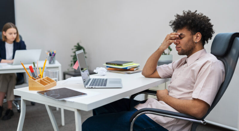 Ansioso no trabalho